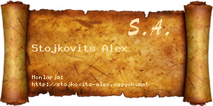 Stojkovits Alex névjegykártya